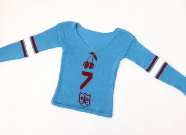 'Sigil' Long Sleeve - Blue/Maroon/White