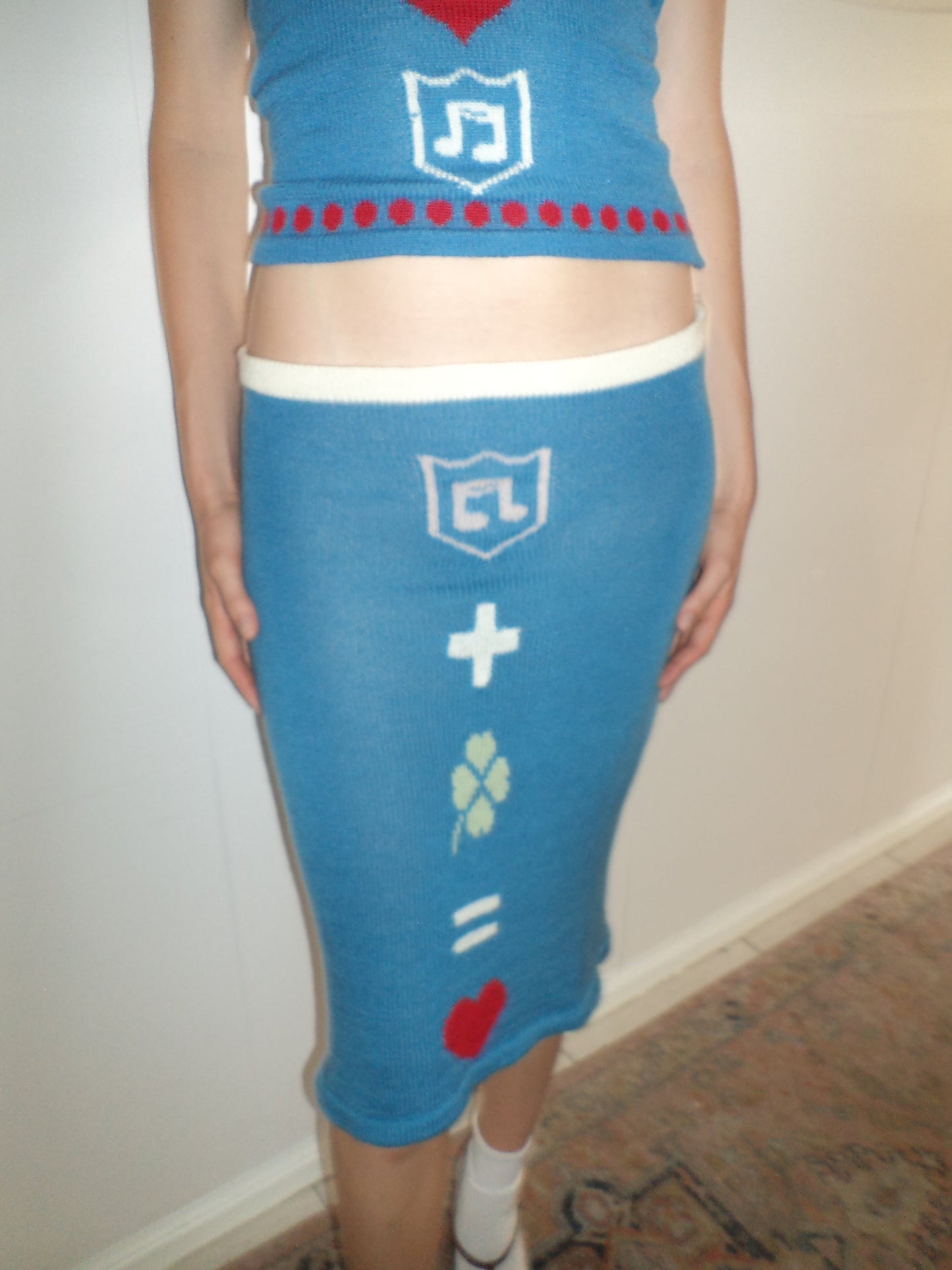 Equation Midi Skirt - Blue