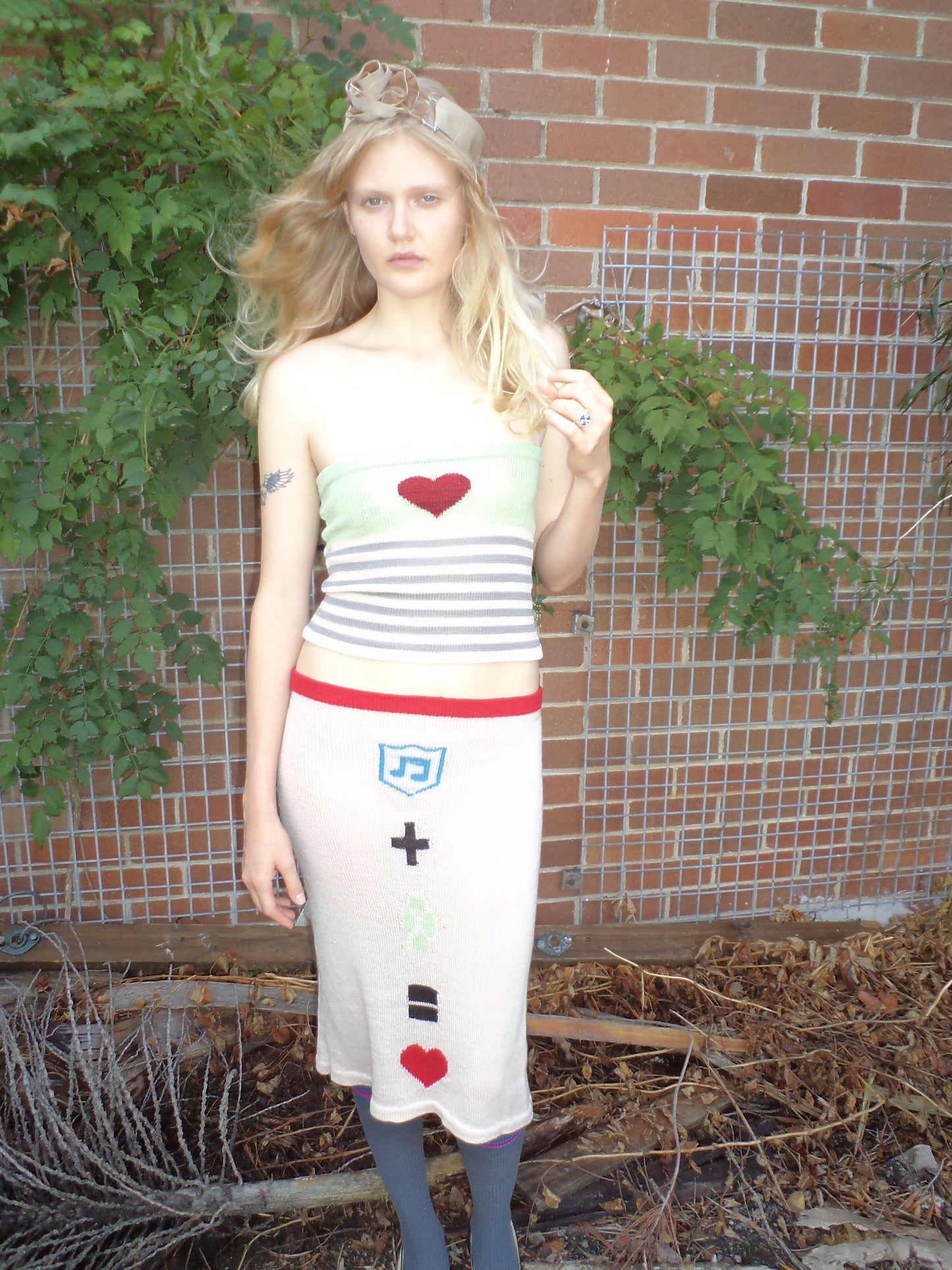 Equation Midi Skirt - Pale Pink