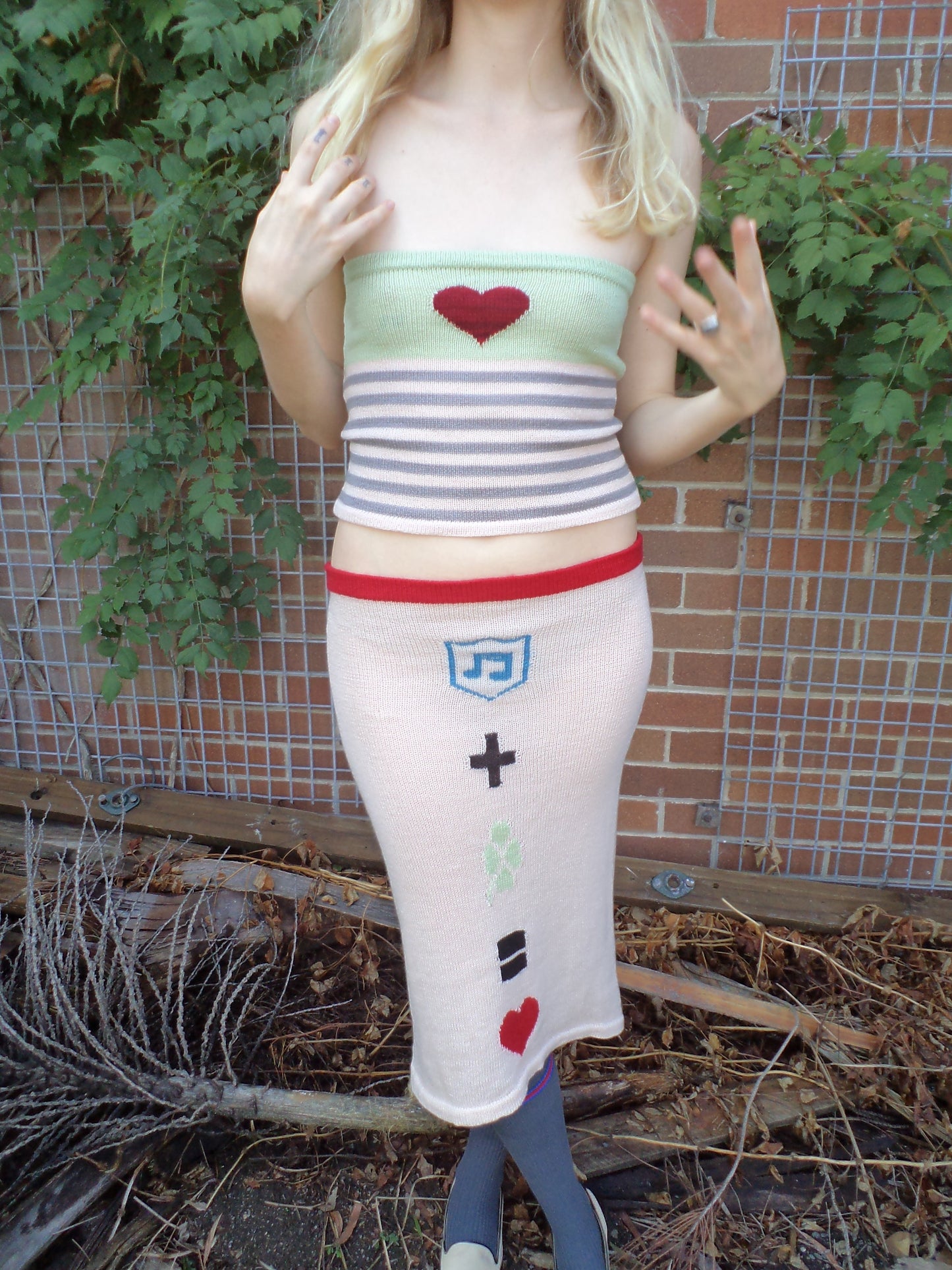 Equation Midi Skirt - Pale Pink