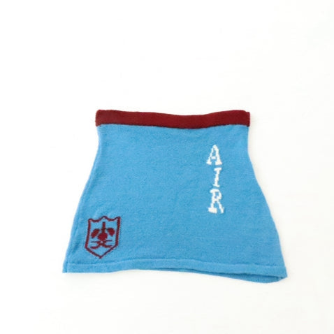 'Air' Mini Skirt - Blue/Maroon/White
