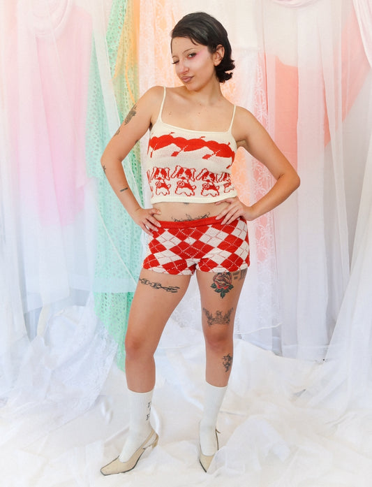 Argyle Booty Short